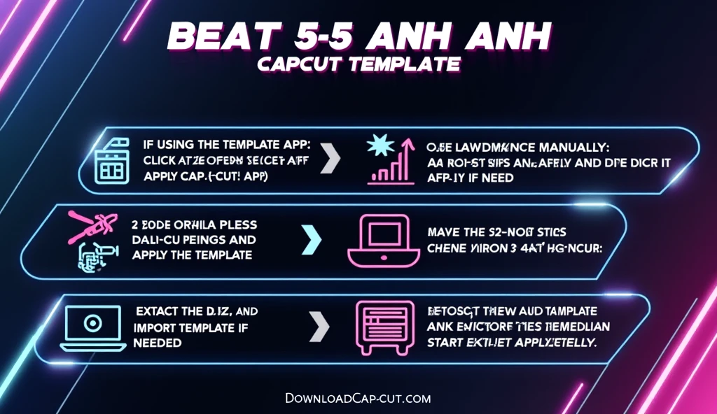 Install and Apply the Latest Version of Beat 5-5 ANH CapCut Template
