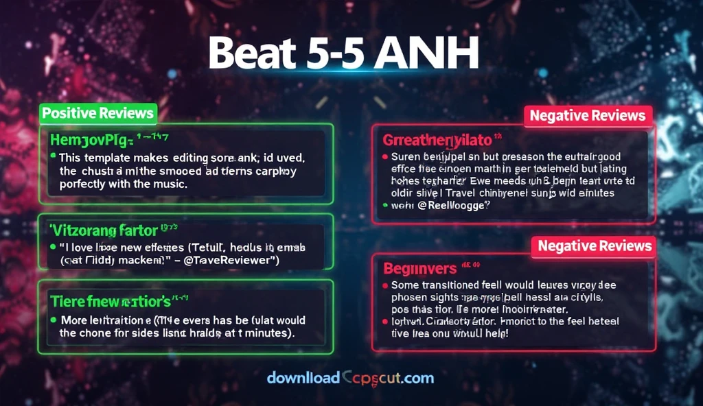 What Users Say About the Latest Version of Beat 5-5 ANH CapCut Template