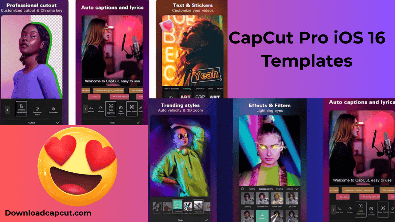 CapCut Pro iOS 16 templates trending video effects