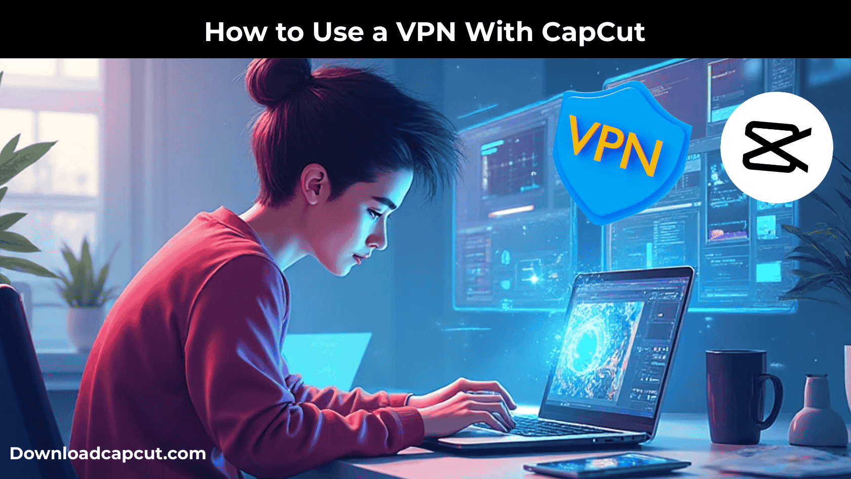 How to use a VPN with CapCut for secure editing access