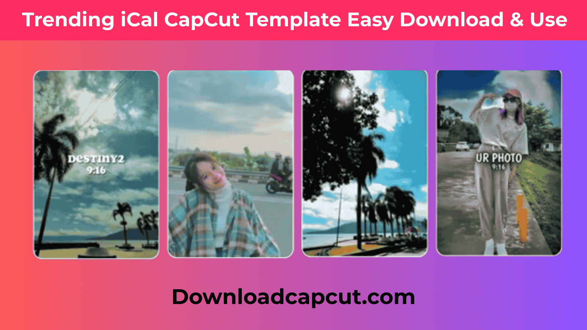 “iCal CapCut Template displayed on laptop and smartphone for easy download and use in 2025”